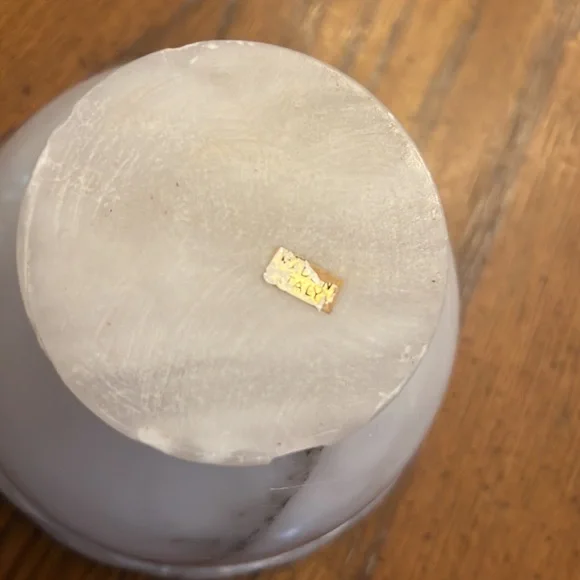 Vintage marble canister, vintage marble leaf trinkets - Picture 7 of 7